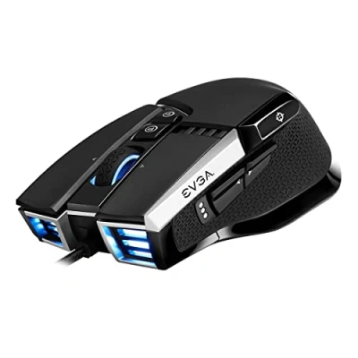 Image de EVGA X17 Gaming Mouse, Filaire, Black, Personnalisable, 16 000 DPI, 5 Profils, 10 Boutons, Ergonomique 903 W1 17BK K3