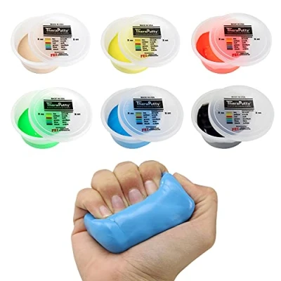 Image de CanDo TheraPutty Pâte à malaxer 56 g jeu de 6 (différentes couleurs)