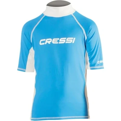 Image de Cressi Sub S.P.A. Rash Guard Maillot garçon Bleu FR : L (Taille Fabricant IV)