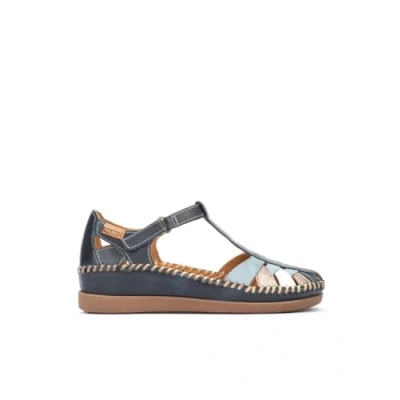 Image de Sandales à Semelles compensées en Cuir CADAQUES pour Femme Color Ocean