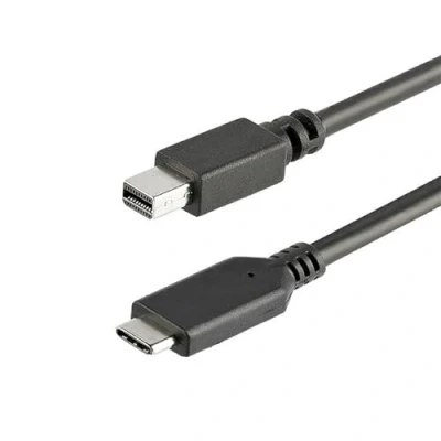 Image de StarTech.com Câble Adaptateur USB C vers Mini DisplayPort 2 m Type DP 4K 60Hz Noir 3.1 mDP (CDP2MDPMM6B)