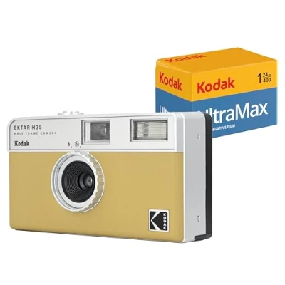 Image de Bundle Kodak Film Camera Ektar H35 Beige + Pellicule 35mm Half frame Neuf