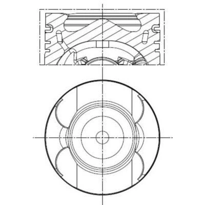 Image de Piston MAHLE ORIGINAL 001 PI 00133 002