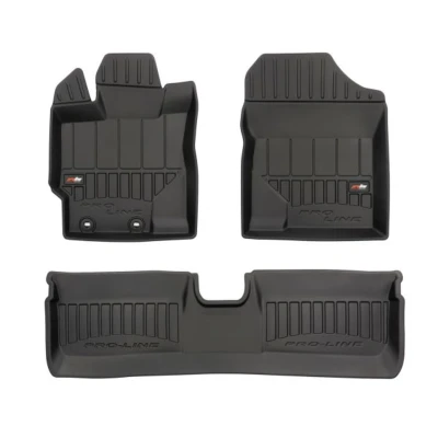 Image de FROGUM 3D407749 Ensemble de tapis sol Caoutchouc avant et arrière 4 noir Sur mesure TOYOTA: Yaris III 3/5 portes