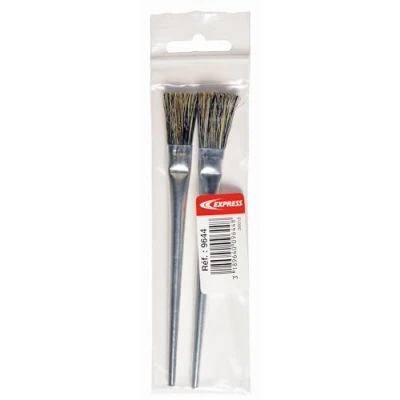 Image de Express, 9644, Sachet de 2 Pinceaux en Crin pour Flux, Accessoire Fer à Souder, Lampe Couvreur, Chalumeau d&#039;Étanchéité, Pièces Rechange