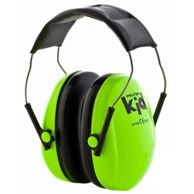 Image de Casque antibruit pour enfant Peltor Kid Vert SNR 27 dB Morphologie adaptée Confortable