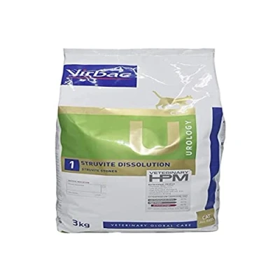Image de Veterinary HPM CAT Urology 1 Struvite Dissolution Croquette pour chat, aliment complet à