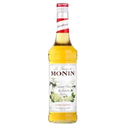 Image de MONIN Sirop de Fleur Sureau pour Prosecco, Cocktail, Thé Glacé et Limonade Arômes Naturels 70cl