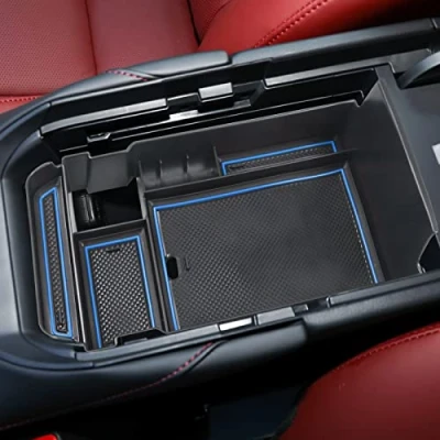 Image de YEE PIN cx30 Boîte de Rangement pour Mazda CX 30 2019 2023 Organisateur Console Centrale Accessoires Remplacement d&#039;accoudoirs avec Tapis antidérapant