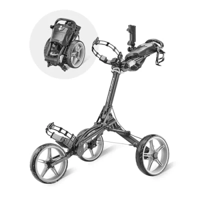 Image de Caddytek Caddylite Compact Gris foncé Chariot de Golf à Tirer Unisexe, Black, Taille Unique