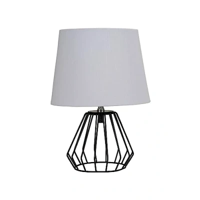 Image de Pauleen lampe à poser Shiny Diamond, gris, tissu, 32 cm, E27