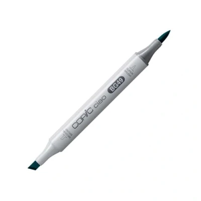 Image de COPIC Ciao BG49, Duck Blue, Twin Marker avec une pointe de largeur moyenne et « brush ».