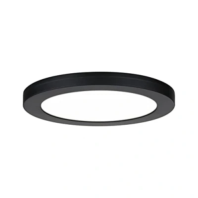 Image de Paulmann 93097 LED panneau encastré 2 en 1 Cover it 225 mm rond incl. 1x16,5 watts blanc lumière du jour Noir synthétique plafonnier 4000 K, Matière plastique, 16.5 W, Ø225mm