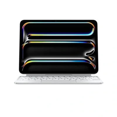 Image de Apple Magic Keyboard pour iPad Pro 11 Pouces (M4) Français Blanc ​​​​​​​