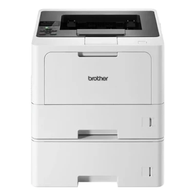 Image de Brother HL L5210DWT Imprimante laser Noir et blanc (A4, 48 ppm, 1200 x DPI, LAN, WLAN, Duplex, 250 + 520 feuilles) Blanc/gris