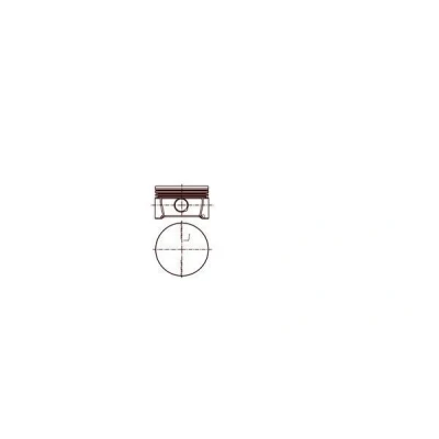 Image de Piston MAHLE ORIGINAL 028 PI 00126 000