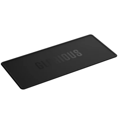 Image de Glorious Gaming Tapis de Clavier Insonorisant Bords Cousus, Absorbe Les Sons et Vibrations du Clavier, Lavable en Machine, Base Antidérapante, pour Claviers Tenkeyless 75% Noir
