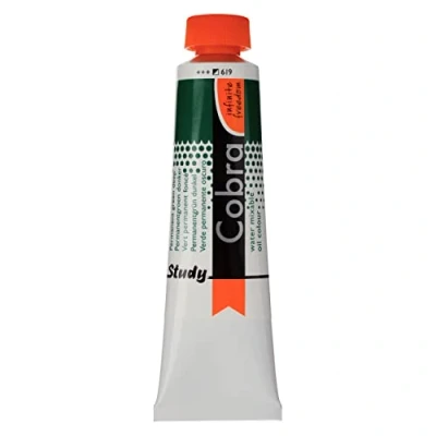 Image de Cobra Royal Talens Artists&#039; Water Mixable Oil Color, Tube 40 ml, Permanent Green Deep (25056190)
