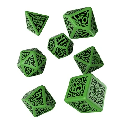 Image de Q Workshop QWOCTC60 Lot de 7 Jeux Musique Nein Call of The Outer Gods Cthulhu Dice Version Allemande