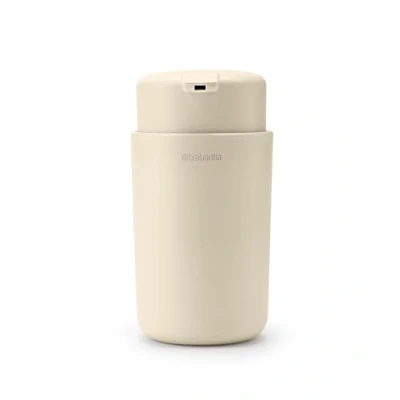 Image de Brabantia Renew Distributeur de Savon 250 ML Mécanisme Pompe Anti Goutte Facile à Remplir Support Amovible Corrosion Accessoire Salle Bain Élégant Soft Beige