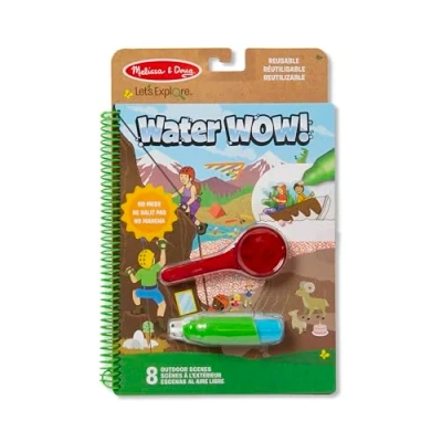 Image de Melissa &amp; Doug Water Wow Aventure en Plein Air Deluxe, Bloc d&#039;activités de coloriage à révélation l&#039;eau réutilisable, Loisirs créatifs pour filles et garçons 3 4 5 6 7ans