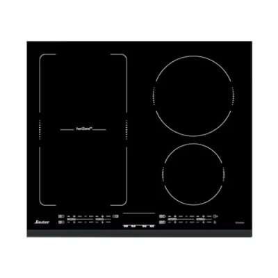 Image de Sauter SPI4664B Plaque Induction Table de Cuisson Encastrable Noir 4 Foyers 7200W Dimensions Encastrement : 56x49cm Espace Grand Plat Fabriqué en France