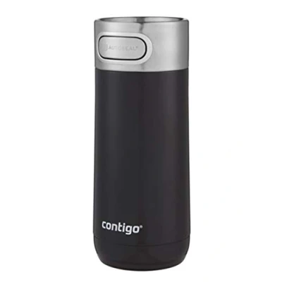 Image de Contigo Luxe Autoseal mug isotherme, thermos café, en acier inoxydable avec isolation Thermalock, bouteille tasse à café couvercle sans BPA facile nettoyery, Licorice, 360 ml