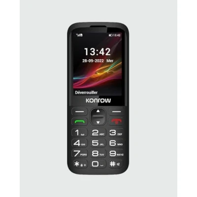 Image de Konrow Senior 280 Next 4G (2.8&#039;&#039; Double Sim avec Station de Charge) Noir