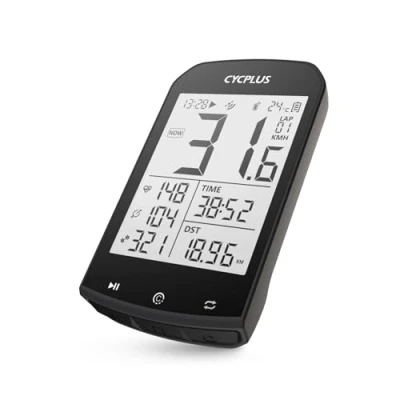 Image de CYCPLUS M1 Compteur Velo GPS,GPS Vélo sans Fil,Odomètre Velo,Bluetooth Ant + Dispositif de Vélo,Ordinateur Fil Étanche,Compteur Vitesse GPS,Bike Computer,VTT Route