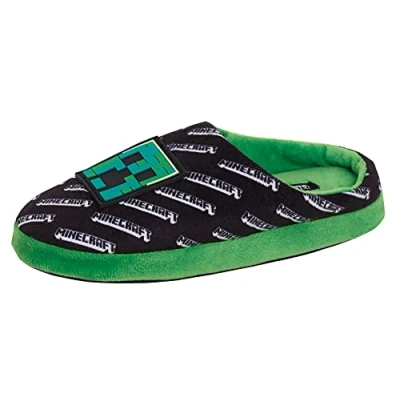 Image de Minecraft Pantoufles pour homme avec dos ouvert, Noir , 42 1/3 EU
