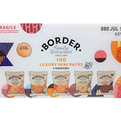 Image de Biscuits frontaliers Luxe Mini Packs avec 5 variétés 2 x 100&#039;S