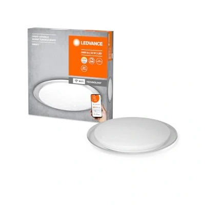 Image de Ledvance 4058075573475 Decorative Ceiling with Technology, Steel, 24 W, Version WiFi, 460mm
