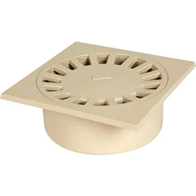 Image de siphon de cour 250 x mm a emboîture extérieure sortie verticale nicoll sc891s sable