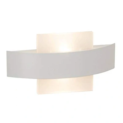 Image de BRILLIANT lampe Solution Applique murale LED 26cm carré blanc 2x 3,5 W intégrées (COB), (335lm, 3000K) Échelle A ++ à E Sortie de lumière haut en bas
