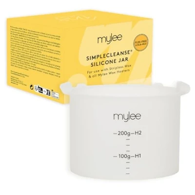 Image de Mylee Pot de cire en silicone avec la technologie SimpleCleanse : Économique, hygiénique et durable, Convient à plupart des chauffe cire, idéal pour les utilisateurs dure