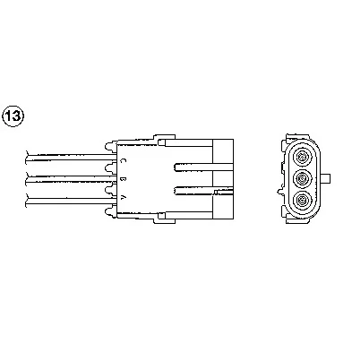 Image de NGK 0472 Sonde lambda 3 RENAULT: CLIO 2, Kangoo I, 1