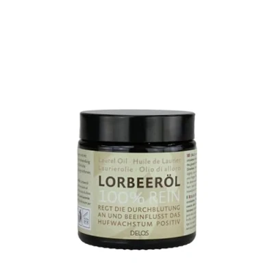 Image de Delos Huile de laurier pure 100 ml Pour sabots chevaux, croissance des sabots, à la maison
