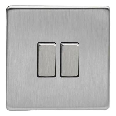 Image de Varilight XDS2S Interrupteur en acier brossé