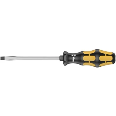 Image de Wera 05018302001 932 AS Tournevis pour vis à fente, 1.2 x 7.0 138 mm, Noir/jaune