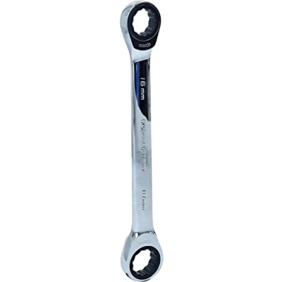 Image de Ks tools 503.4506 Clé polygonale à cliquet Gamme GEARplus® 16 x 18 mm En chrome Vanadium Finition Satinée