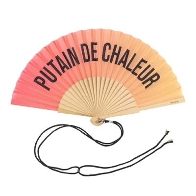 Image de Éventail FISURA P*tain de chaleur Multicolore 42,5 x 23 cm Léger et compact