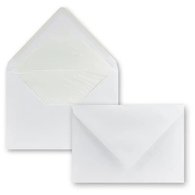 Image de Enveloppes Blanc DIN C5 Doublé avec papier de soie 100 g/m² 229 x 162 mm polaire Seta Polar neuser Stück