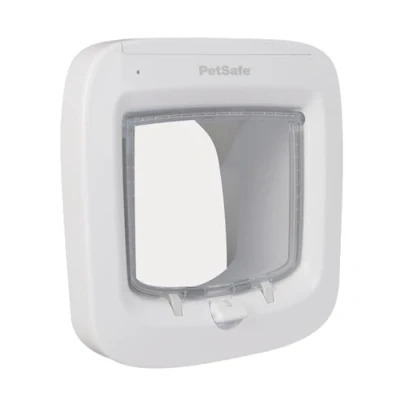 Image de PetSafe Chatière à Puce électronique, accès sélectif pour Votre Chat, empêche Les étrangers d&#039;entrer, Installation Facile, Chats jusqu&#039;à 8 kg, Blanc