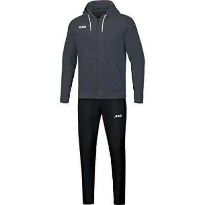 Image de JAKO Ensemble Jogging Base à Capuche, Mixte, Anthracite, 4XL