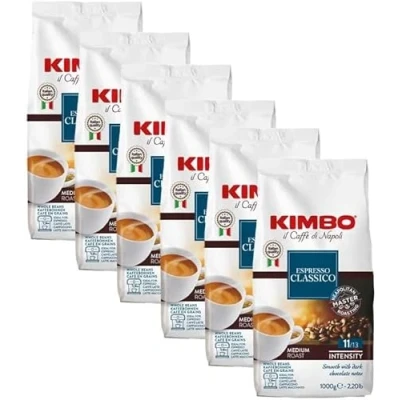 Image de Café en grains Kimbo Espresso Classico 1 kg x 6