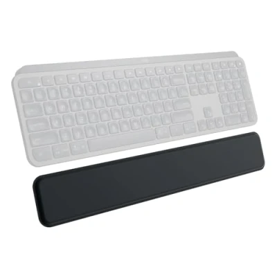 Image de Logitech MX PALM REST pour Keys, Un soutien premium et Antidérapant Taper Confortablement Pendant des Heures, Noir