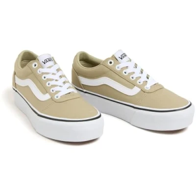 Image de Vans Femme Ward Platform Basket, Canvas Elm, 41 EU
