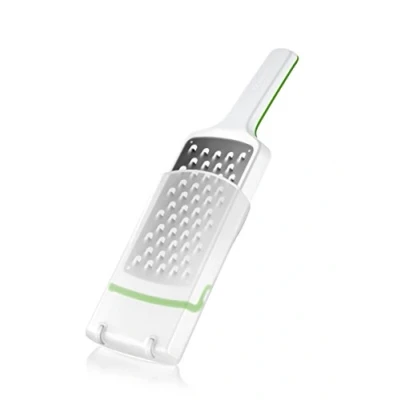 Image de Tescoma 643732 Handy x Sharp Râpe à Trous en Acier Inoxydable, Blanc/Vert, 9,5 29,5 cm, 1 pièce