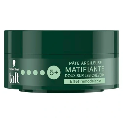 Image de Schwarzkopf Taft Pâte Argileuse Cheveux Matifiante Fixation Forte Longue Durée Tenue 24h Coiffant Contenant de 75 ml