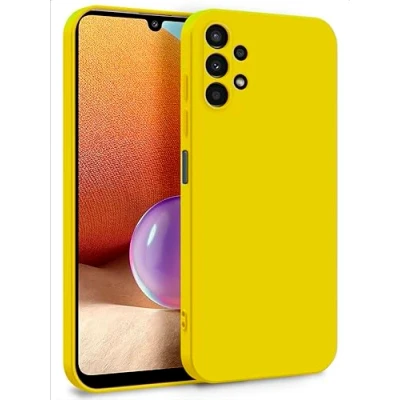 Image de MyGadget Coque pour Samsung Galaxy A32 5G Case TPU Souple &amp; Soft Doublure Microfibre Cover Protection Extra Fine Légère Jaune